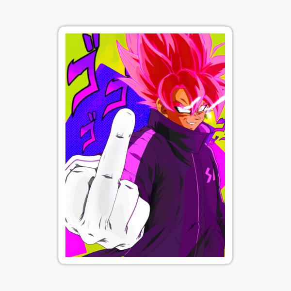 Subarashii Vinyl Sticker DBS Ssj Rose Anime Meme Decal 