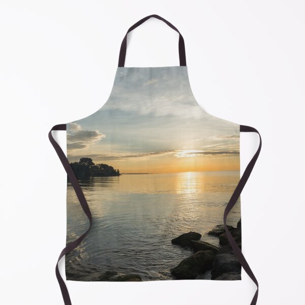 Item preview, Resplendent Daybreak - Waterfront Sunrise Hugged by Clouds and Rocks designed and sold by Georgia Mizuleva.
