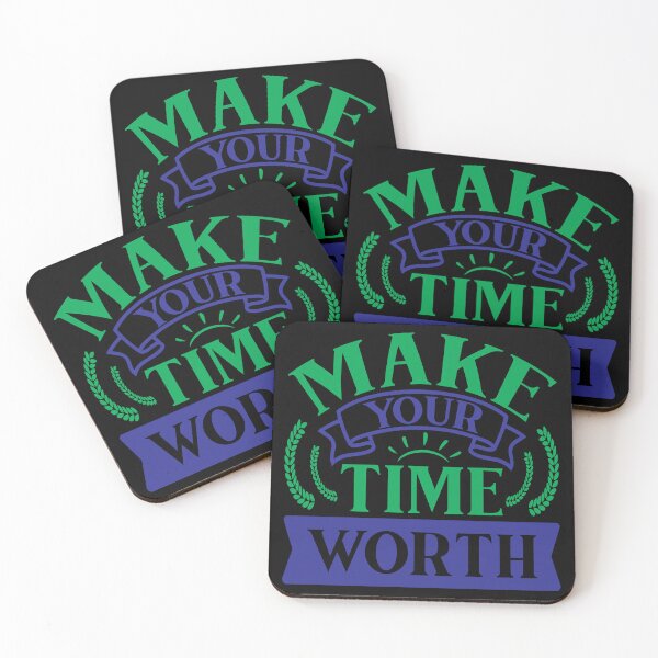 Item preview, Make Your Time Worth Yourself Proud Inspirational Motivational Quotes Saying Happy Life Apparel Essential Motivation Inspiration Joy Mood designed and sold by DesignByHeartUK.