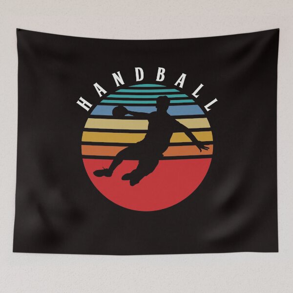 Item preview, Retro Handball Player Vintage Handballer Ball Sports Team designed and sold by TomGiantDesigns.