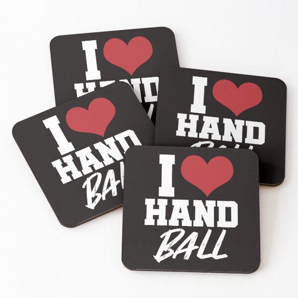 Item preview, Love Handball Handballer Heart Ball Sports Team Coach Game designed and sold by TomGiantDesigns.