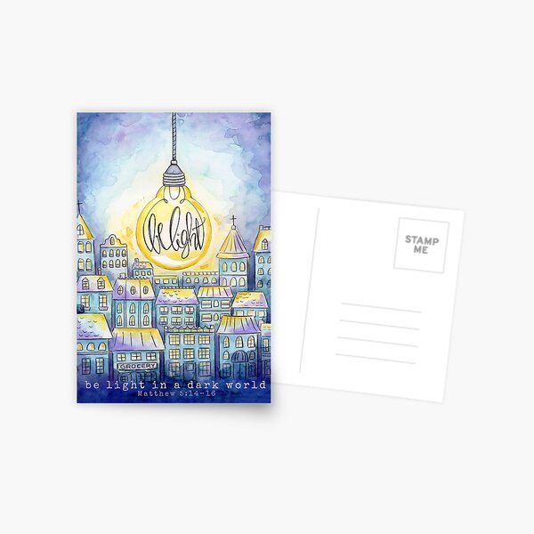 Item preview, Be Light in a Dark World designed and sold by Fischtales.
