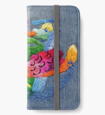 abstract embroidery iPhone Wallet/Case/Skin