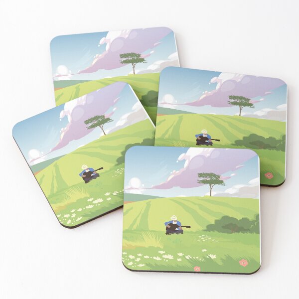 Spring Field Coasters (Set of 4)