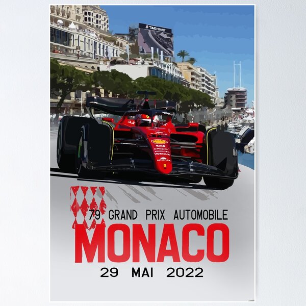 Item preview, Monaco Grand Prix 2022 Charles Leclerc designed and sold by Speedbirddesign.