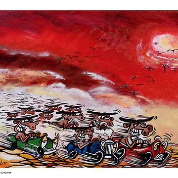 Artwork thumbnail, CATTLE DRIVE by ROB51