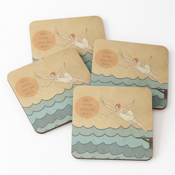 Item preview, Dive In a Reimagined Vintage Print designed and sold by KEnzPhotography.