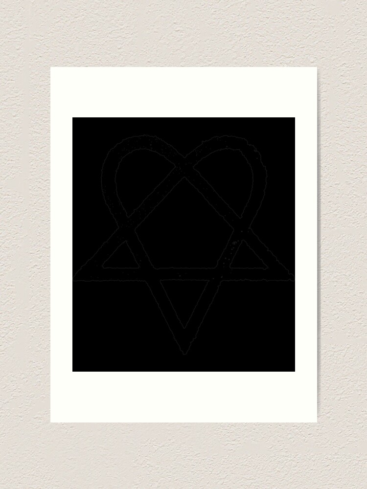 Him Heartagram T-Shirt His Infernal Majesty with Crow Ville Valo