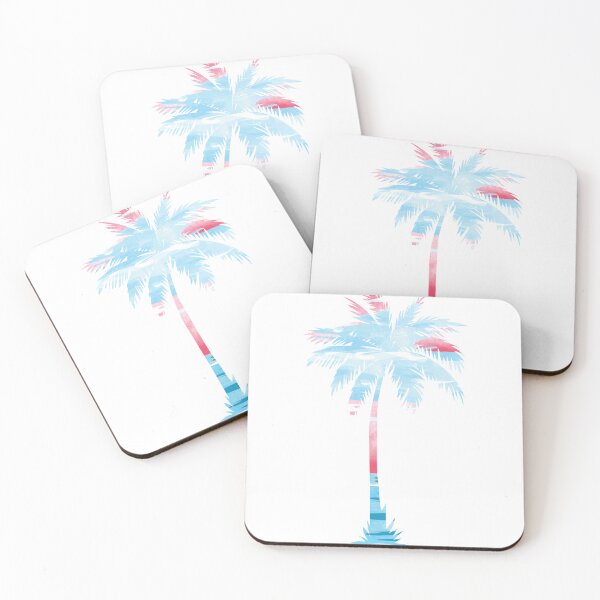 Item preview, Palm Tree Pink and Blue Clouds designed and sold by Unaiza Khalid.
