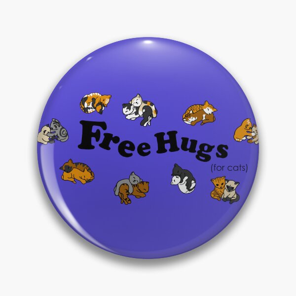 Item preview, Free hugs for cats. Cuddling Kittens, Cats at Rest Blue designed and sold by MyThingNow.