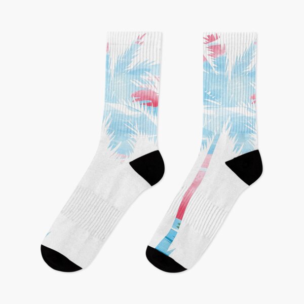 Item preview, Palm Tree Pink and Blue Clouds designed and sold by Unaiza Khalid.