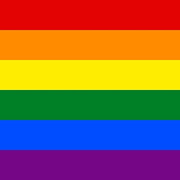 Artwork thumbnail, Gay Pride Flag - Minimalist T-Shirt by camdoesdesign