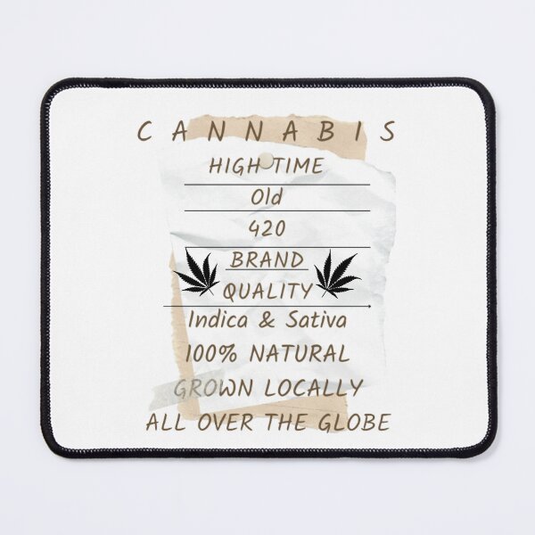Item preview, Cannabis High Time old 420 Brand Quality Indica & Sativa designed and sold by BestDesignbySof.