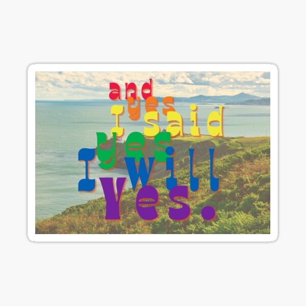 Molly Bloom's Yes Sticker