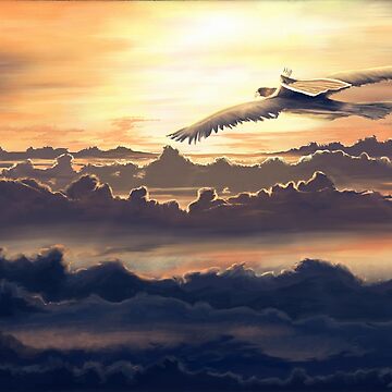 Artwork thumbnail, Painting "Above the clouds" by MarkozeArts