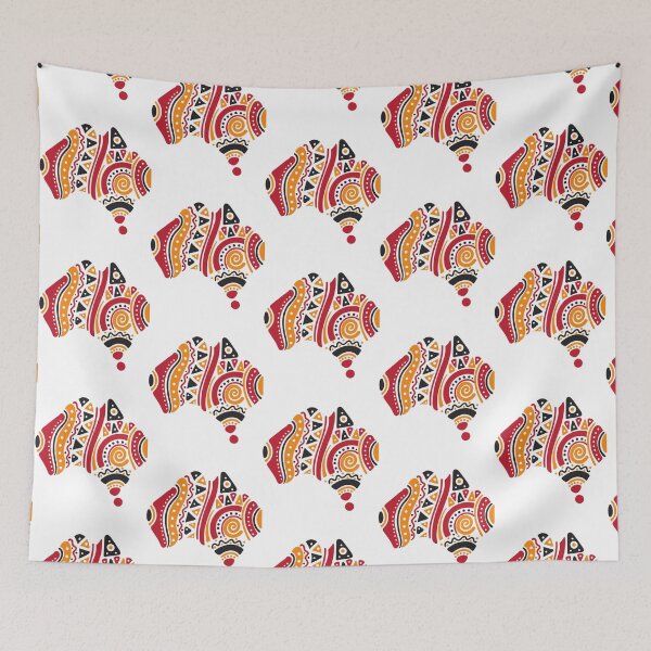 Item preview, Australian Flag Aboriginal Art   designed and sold by AnticvalleyVin.