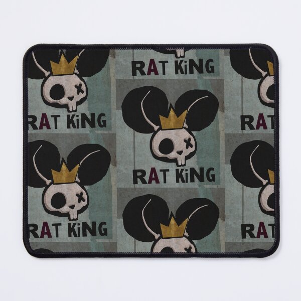 Item preview, The Rat King, a Mono Grunge Punk Rat Skull designed and sold by iscaStudioArt.