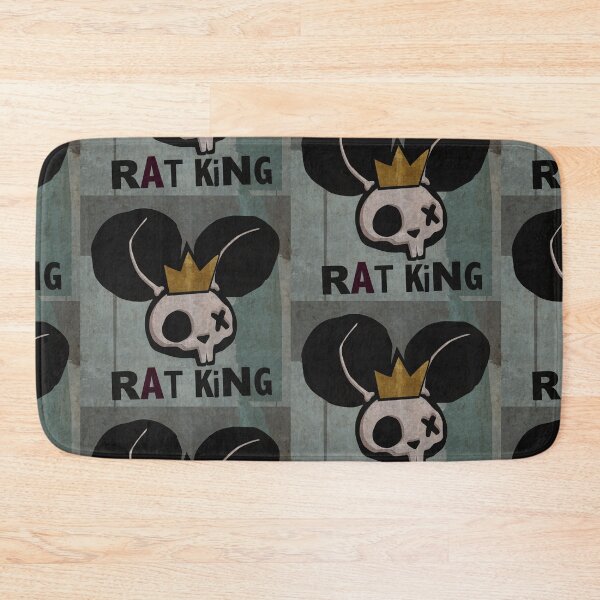 Item preview, The Rat King, a Mono Grunge Punk Rat Skull designed and sold by iscaStudioArt.