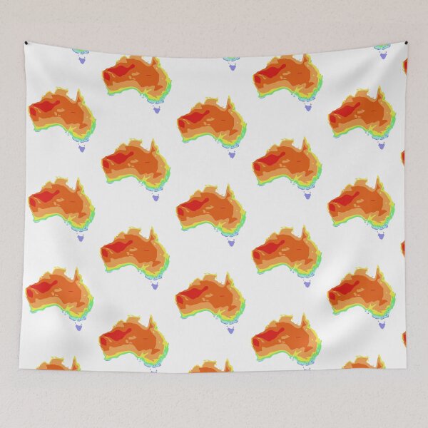 Item preview, Heat Map of Australia   designed and sold by AnticvalleyVin.