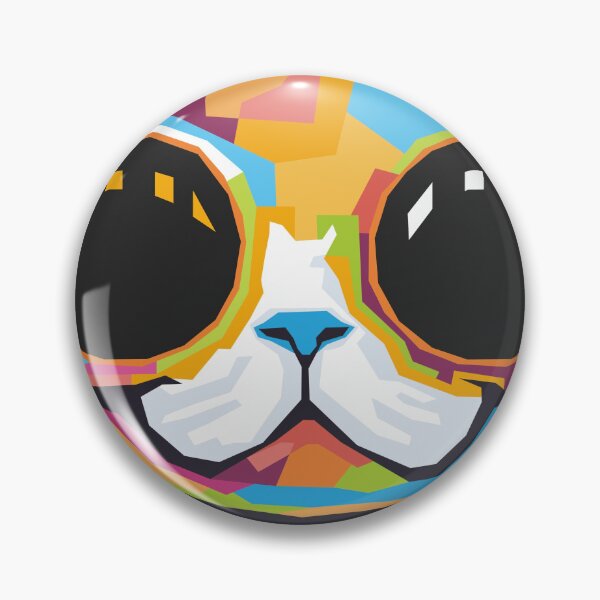 Item preview, ' Goggle eyed kitty ' designed and sold by MARYMAXMAC.