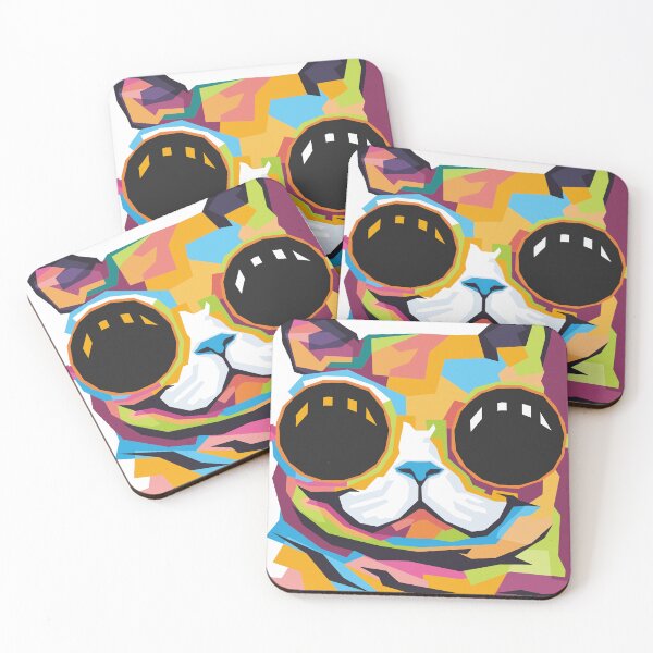 Item preview, ' Goggle eyed kitty ' designed and sold by MARYMAXMAC.