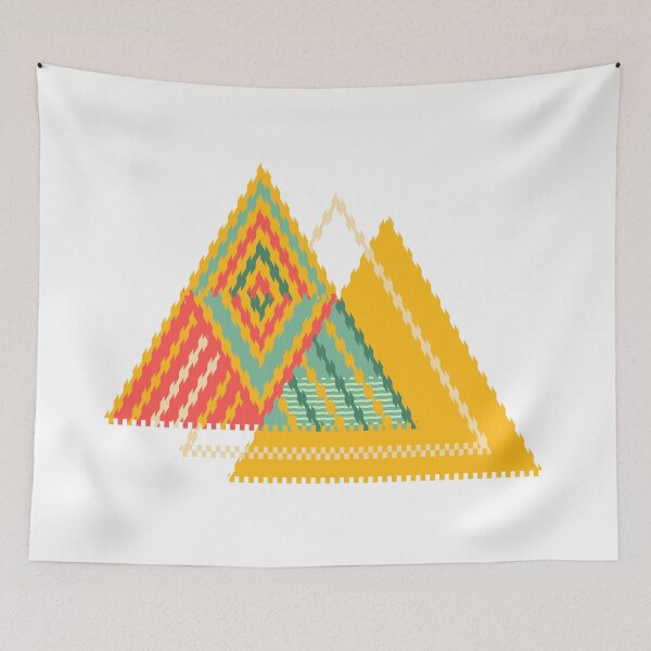 Item preview, Overlapped Triangle shape abstract fusion graphic art designed and sold by ABeeSees.