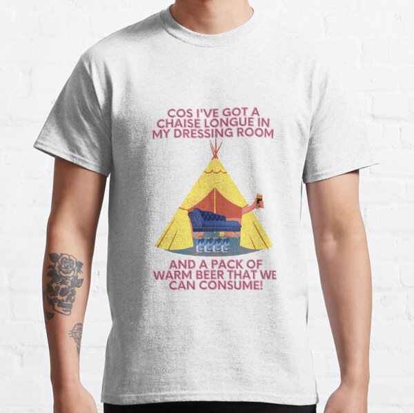 Wet Leg Chaise Longue in a Festival Tent - Glastonbury Camping Indie Music Gig Glasto Design Classic T-Shirt