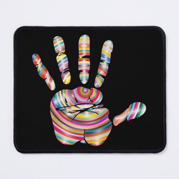 Item preview, Hand Multi Colour Print Surreal Palm Fingers designed and sold by stuartsemporium.