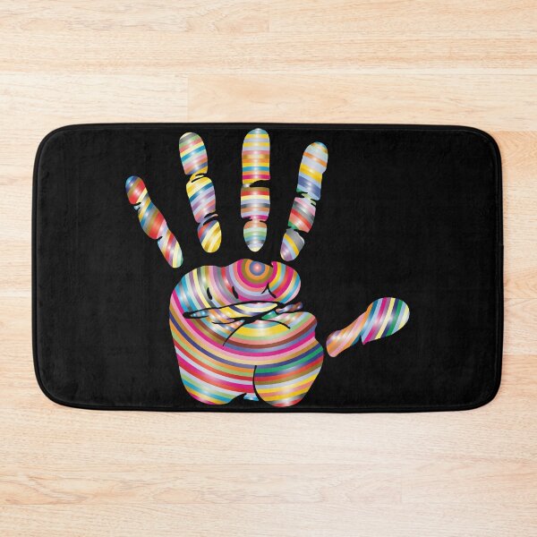 Item preview, Hand Multi Colour Print Surreal Palm Fingers designed and sold by stuartsemporium.