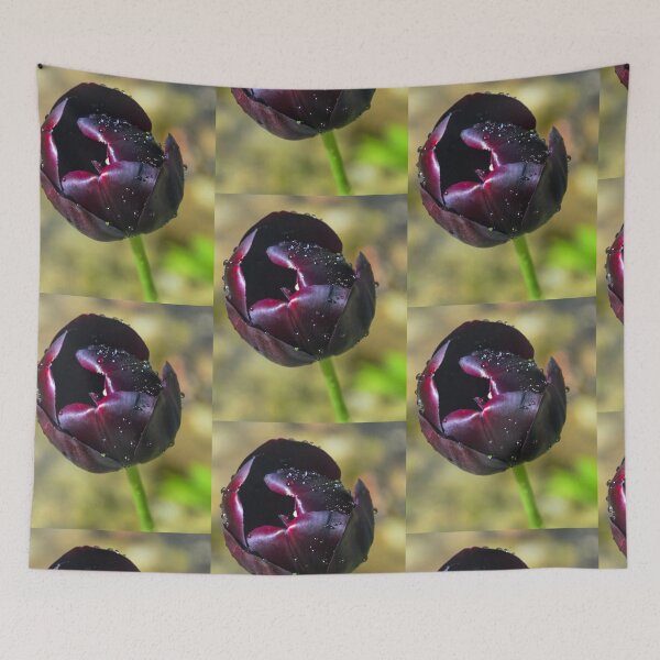 Item preview, Dark Tulip with raindrops   . Dorset UK designed and sold by lynn carter.