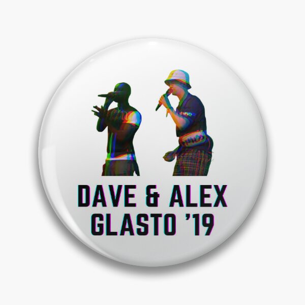 Item preview, Dave & Alex Glasto 2019 - Santandave Santan Festival Glastonbury Music Gig Grime UK Rap Rapper Design designed and sold by raretshirtsuk.