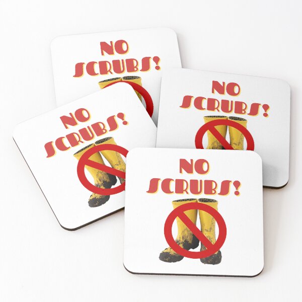 Item preview, No Scrubs! Muddy Wellies (TLC) - Funny Wordplay Festival Glastonbury Glasto Camping Tent Design designed and sold by raretshirtsuk.