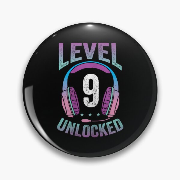 Item preview, Gamer Girl Level 9 Unlocked Video Game 9th Birthday Gift designed and sold by KinHutu.