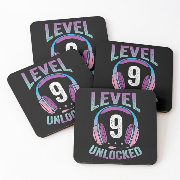 Item preview, Gamer Girl Level 9 Unlocked Video Game 9th Birthday Gift designed and sold by KinHutu.