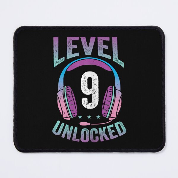 Item preview, Gamer Girl Level 9 Unlocked Video Game 9th Birthday Gift designed and sold by KinHutu.