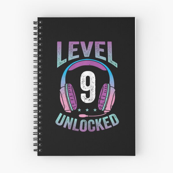 Item preview, Gamer Girl Level 9 Unlocked Video Game 9th Birthday Gift designed and sold by KinHutu.