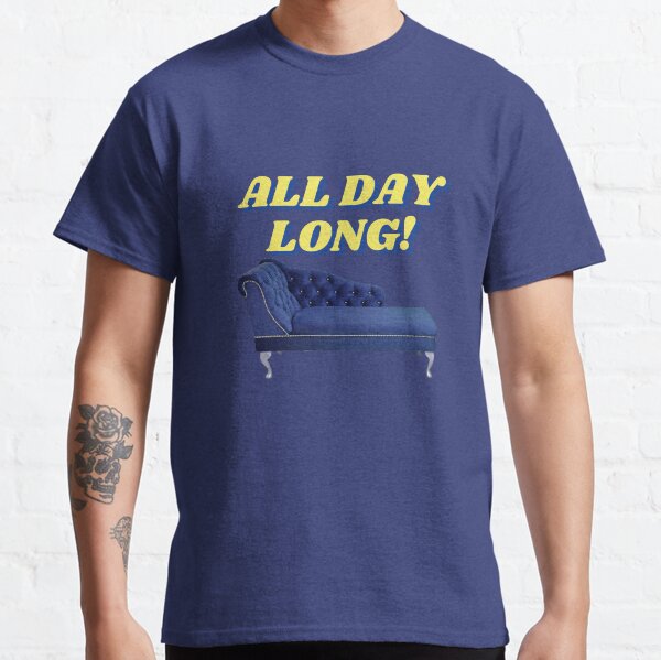 All Day Long On The Chaise Longue (Wet Leg) - Funny Glastonbury Festival Camping Indie Music Gig Classic T-Shirt