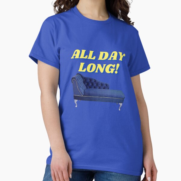 Item preview, All Day Long On The Chaise Longue (Wet Leg) - Funny Glastonbury Festival Camping Indie Music Gig designed and sold by raretshirtsuk.