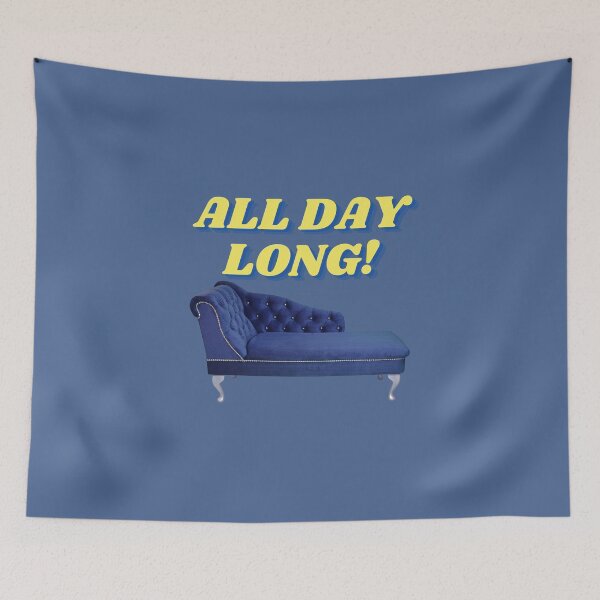 Item preview, All Day Long On The Chaise Longue (Wet Leg) - Funny Glastonbury Festival Camping Indie Music Gig designed and sold by raretshirtsuk.