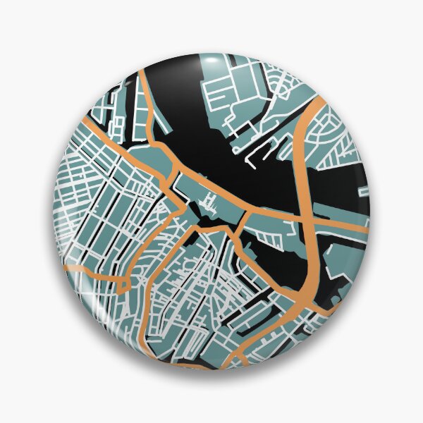 Item preview, Amsterdam street map shirt designed and sold by DimDom.