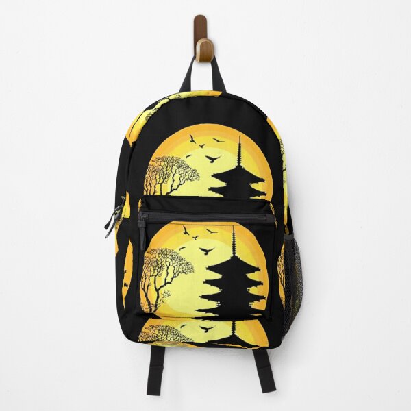 Item preview, Moon tree temple birds Art designed and sold by BEAUTY ⭐⭐⭐⭐⭐.