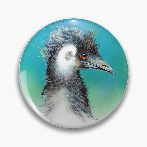 Item preview, turquoise emu designed and sold by Trish Hart.