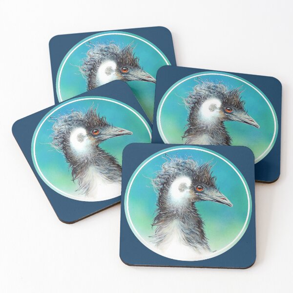 Item preview, turquoise emu designed and sold by Trish Hart.
