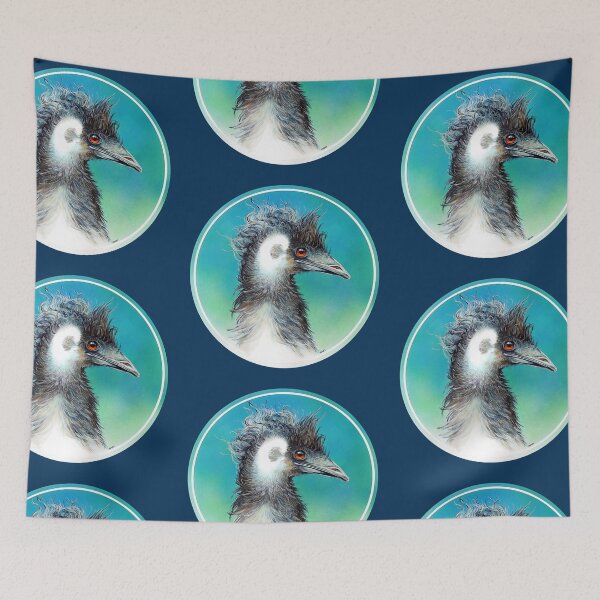 Item preview, turquoise emu designed and sold by Trish Hart.