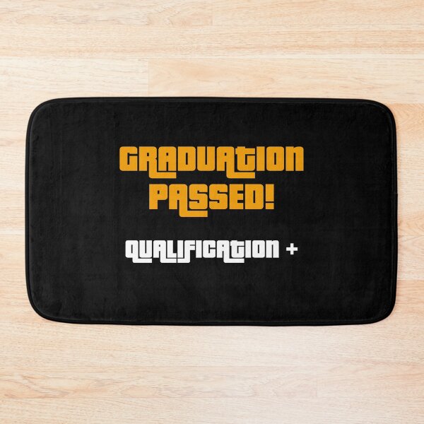 Item preview, Graduation Passed! Qualification+, Funny Graduation Graphic designed and sold by GO SHIRT-TEE.
