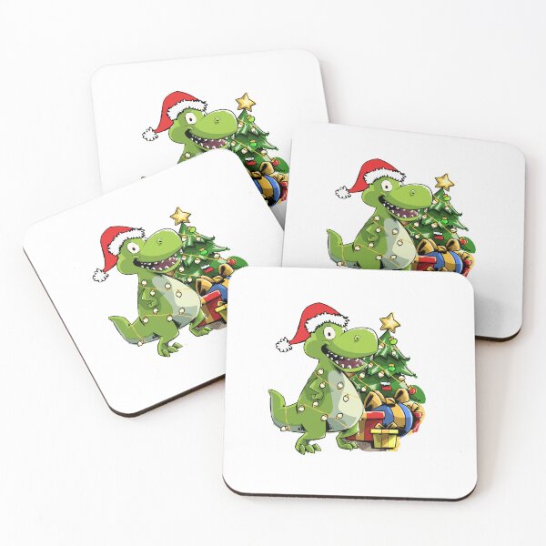 Item preview, Dinosaur Christmas, T Rex, Tyrannosaurus, Funny, X Mas Tree designed and sold by iHeartDinosaurs.