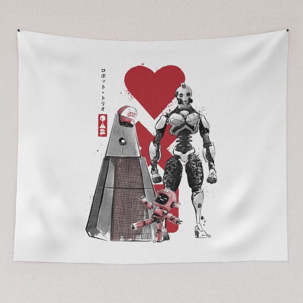 Item preview, Three robots sumi-e designed and sold by zoezowie79.