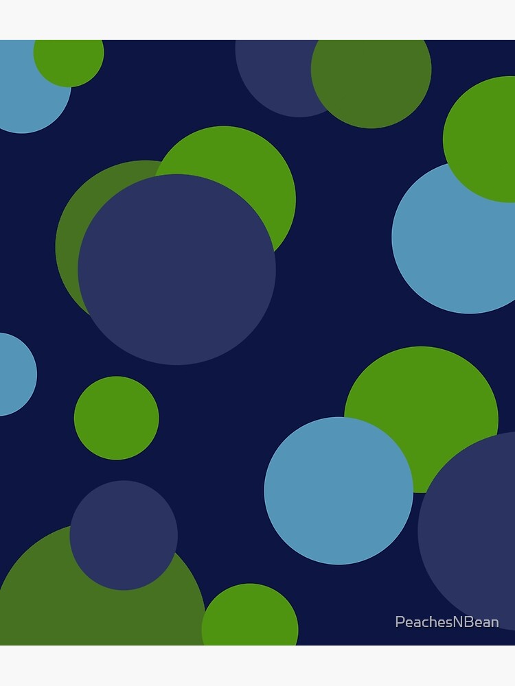"Navy Dot" Poster by PeachesNBean Redbubble