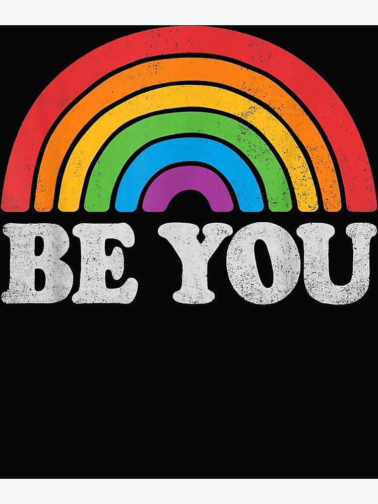 LGBTQ Be You Pride Tanktop - Bunt & Stolz Mit Regenbogen-Design