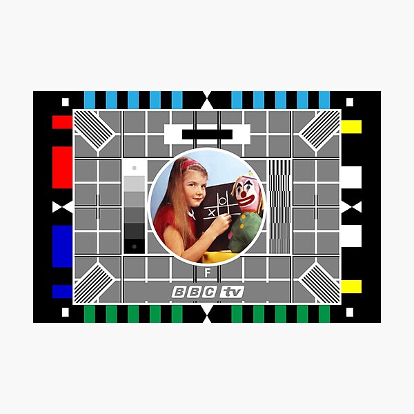 Item preview, beebthings Testcard F old designed and sold by Beeb Things.